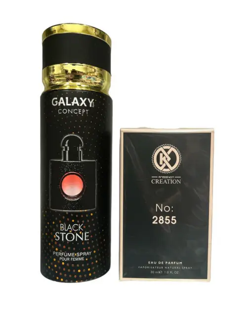 ⁦דאודורנט GALAXY לאשה 200 מ"ל בריח בלאק אופיום⁩ – תמונה ⁦2⁩